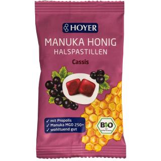 Manukahonig Halspastillen Cassis MGO 250+