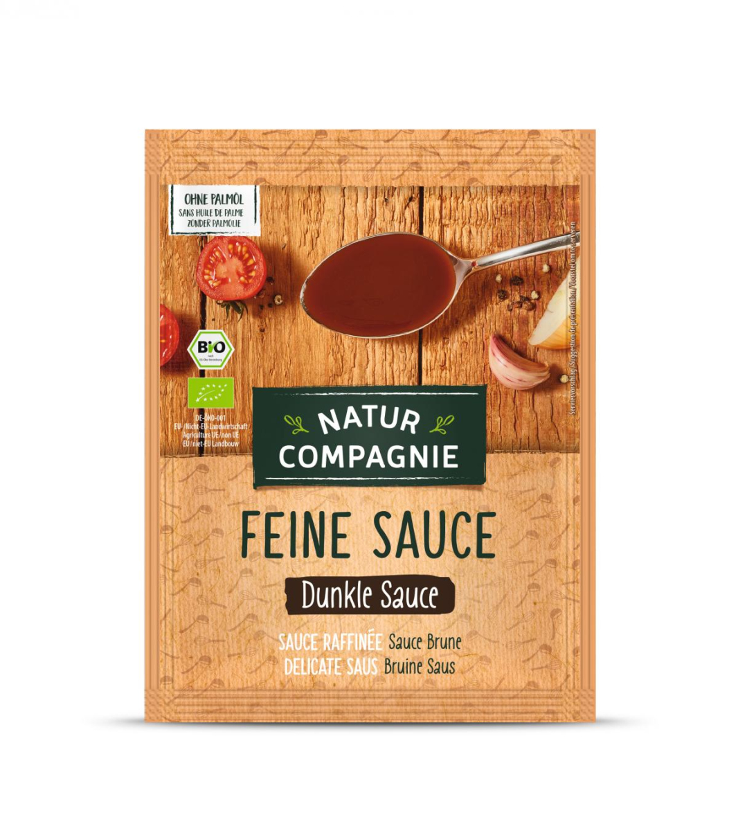 Dunkle Sauce feinkörnig