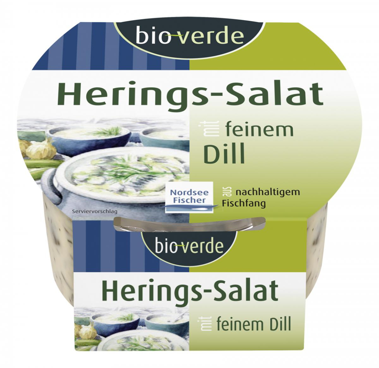 Herings-Salat mit feinem Dill