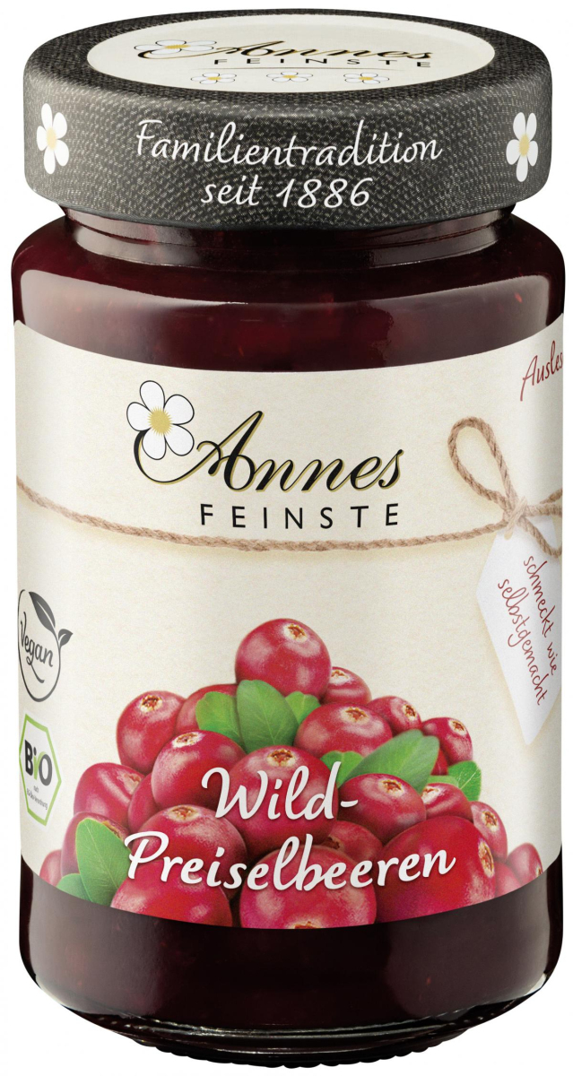Annes Wildpreiselbeeren Auslese, 250 gr Glas