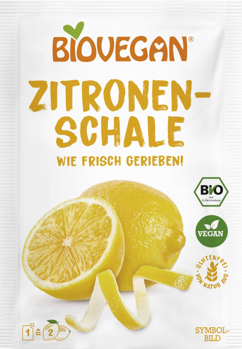Zitronenschale gerieben