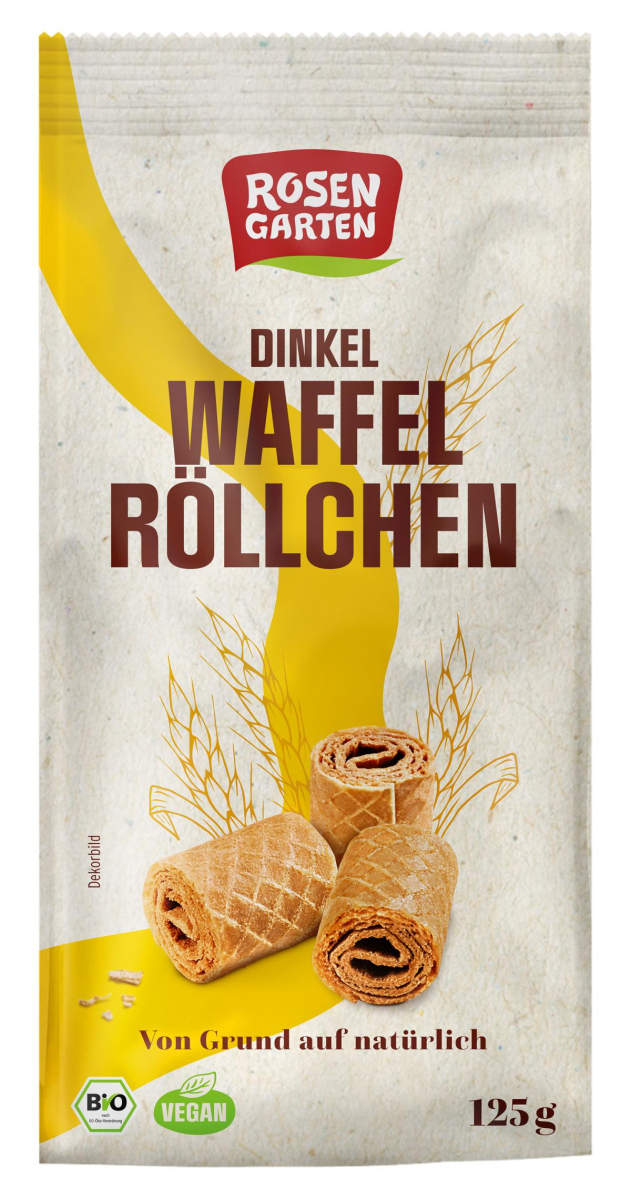Waffelröllchen Natur