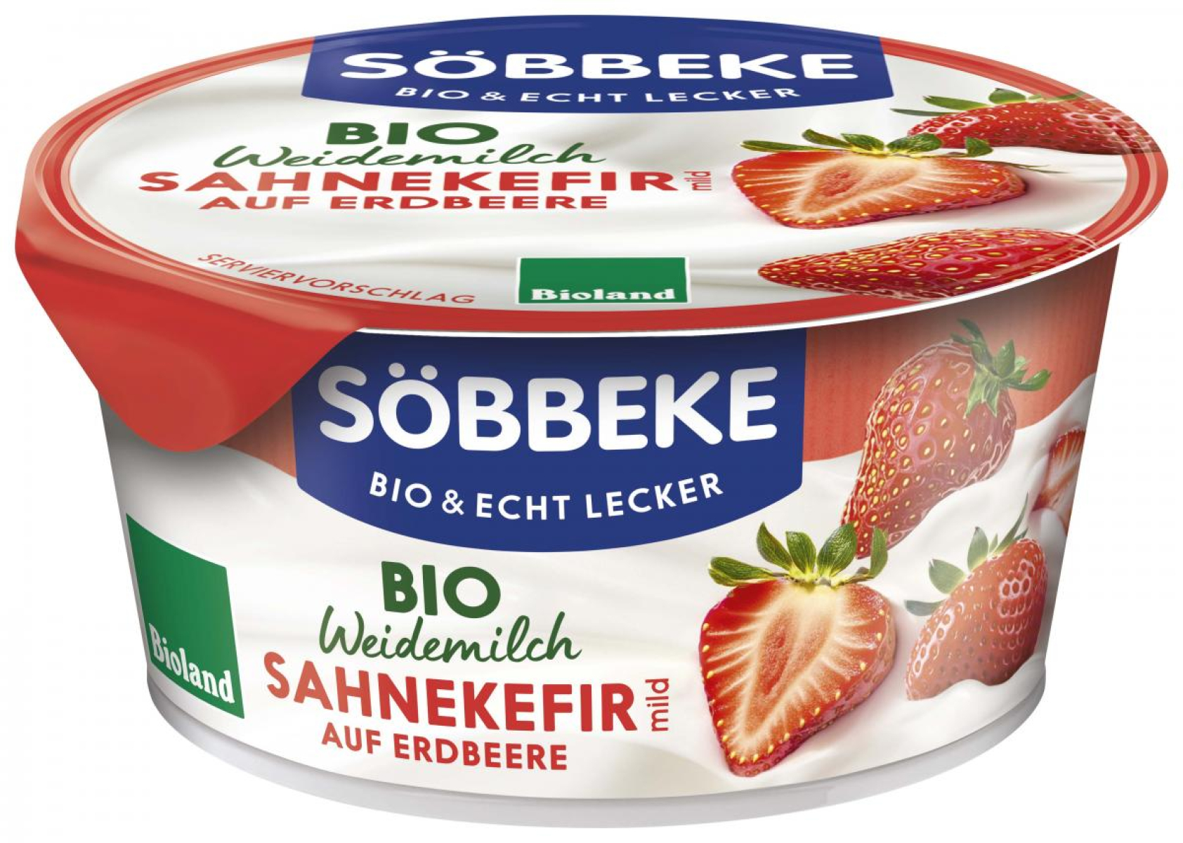 Sahne Kefir Erdbeere