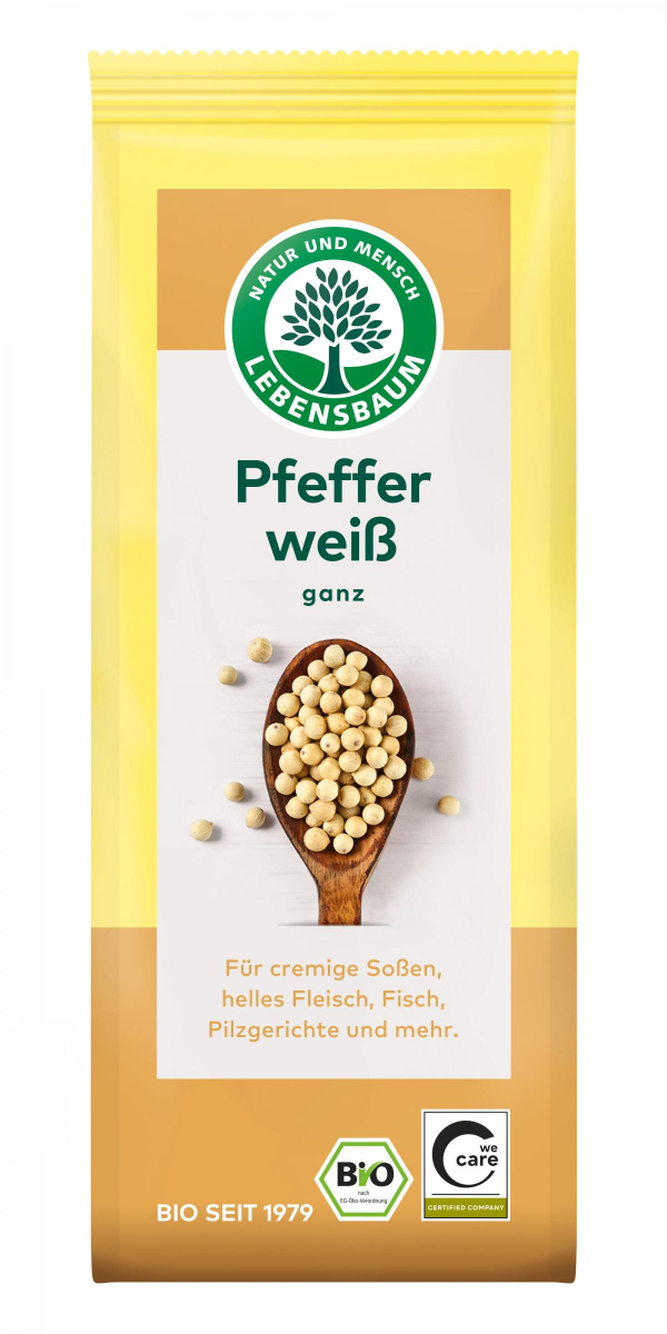 Pfeffer weiß ganz, Tüte