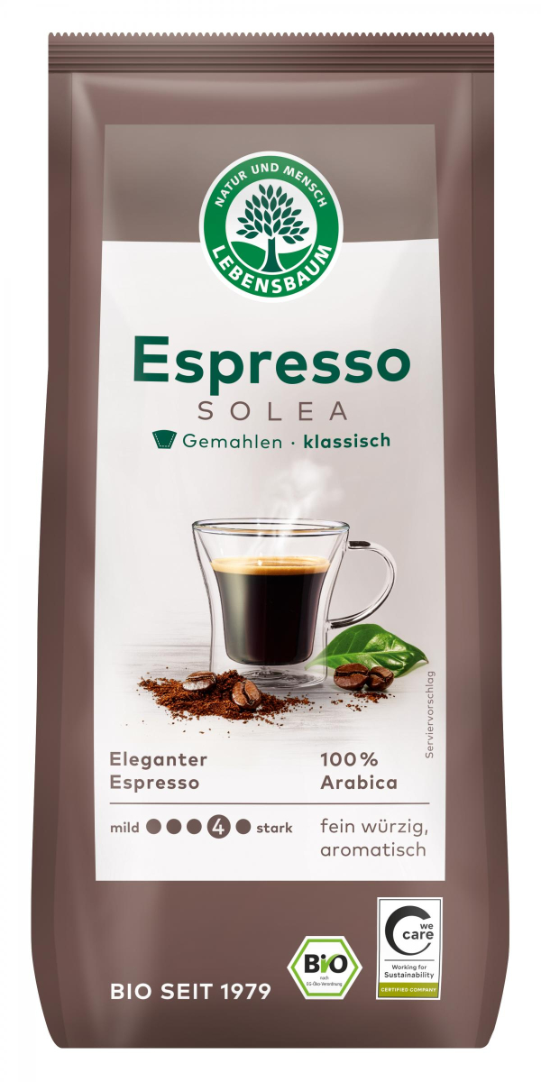 Solea Espresso, gemahlen