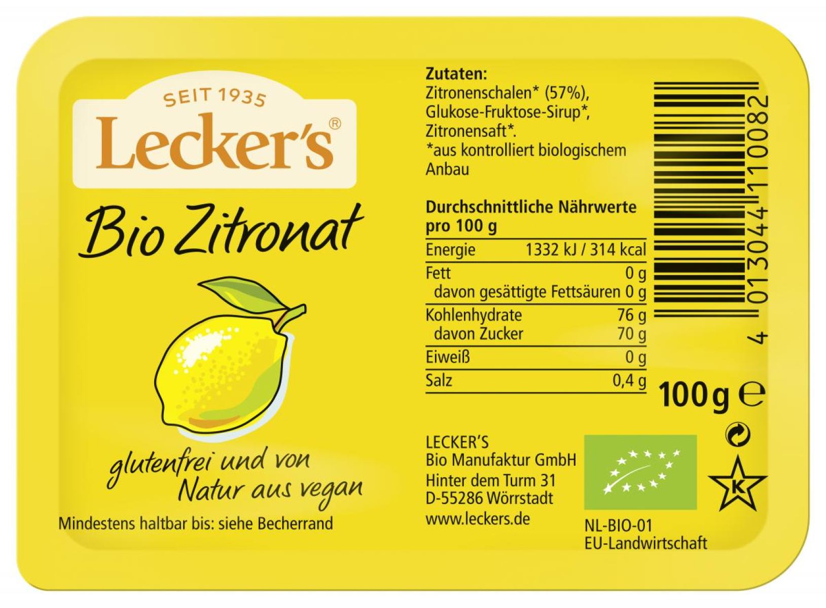 Lecker´s Bio Zitronat