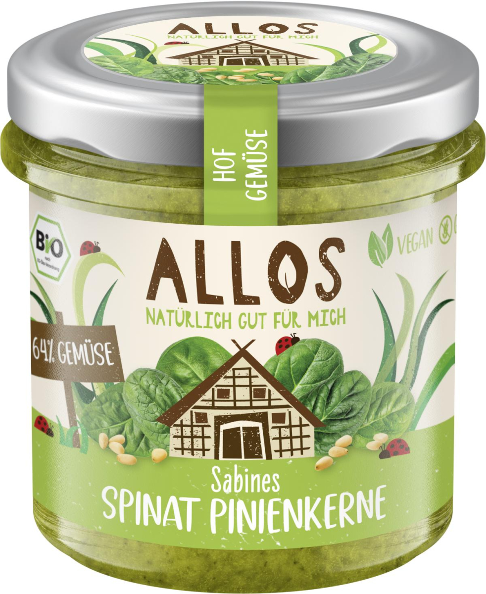 Hofgemüse Spinat Pinienkerne