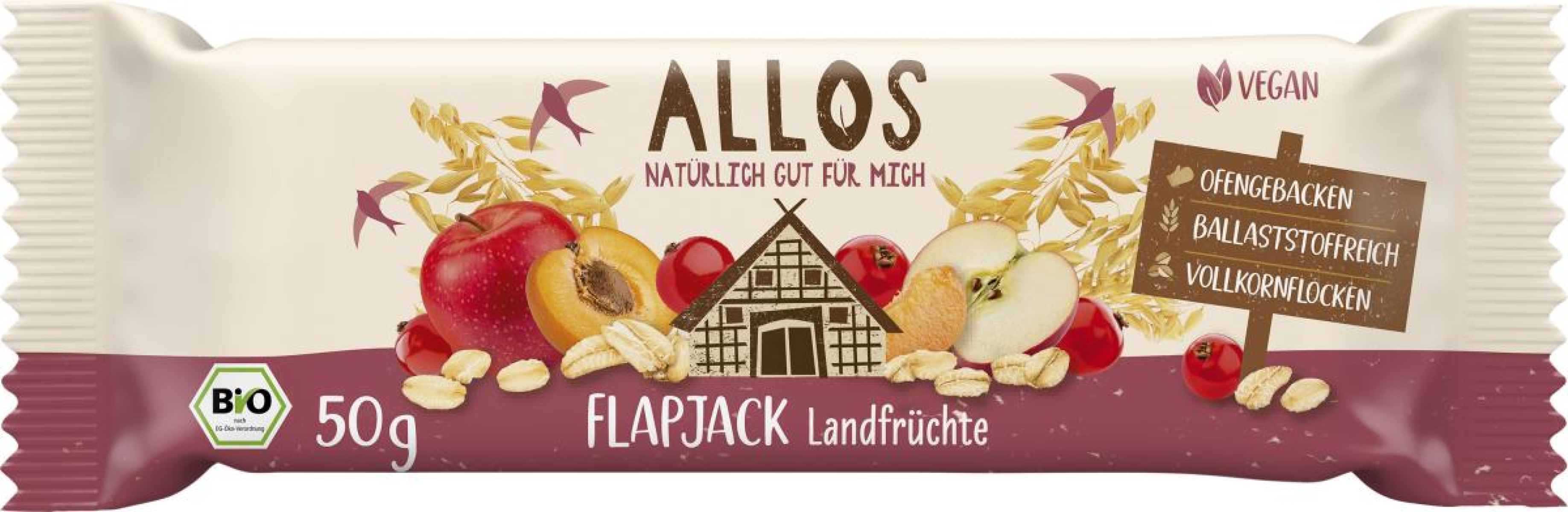 Hafer Flapjack Landfrüchte