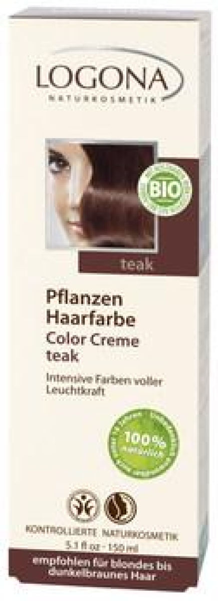 Haarfarbe teak