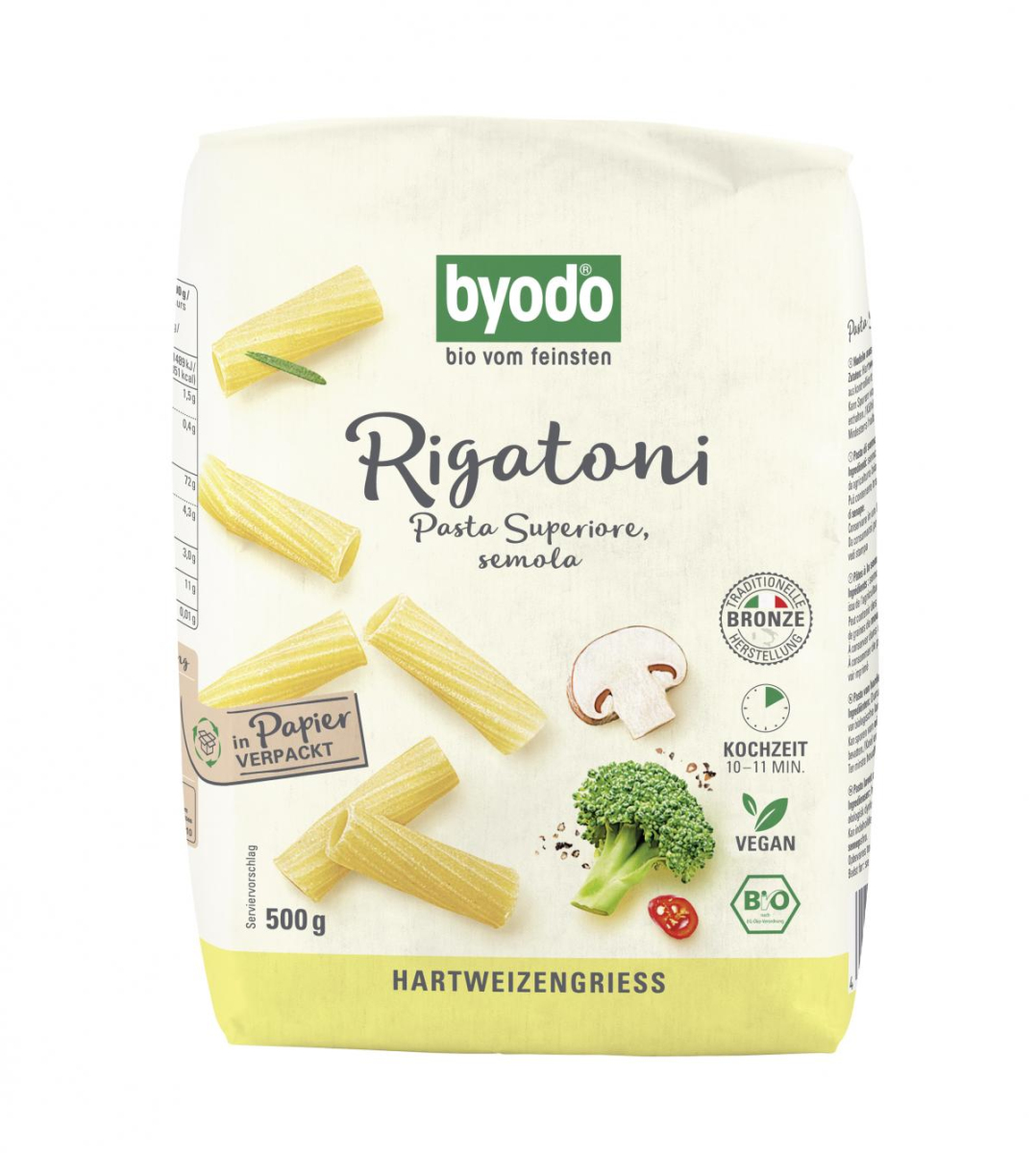Rigatoni, semola