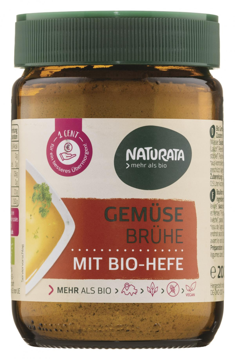 Gemüsebrühe mit Bio Hefe (Glutenfrei, vegan)