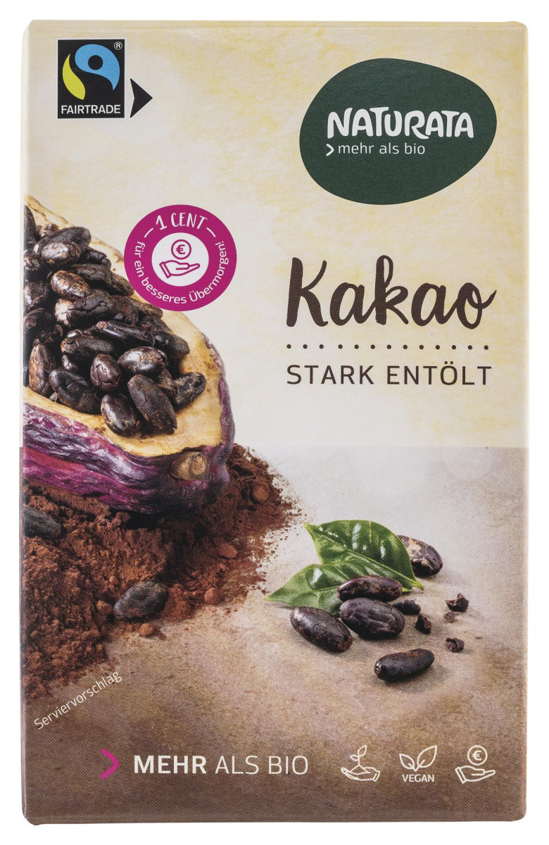 Kakao, stark entölt, 10-12% Fe
