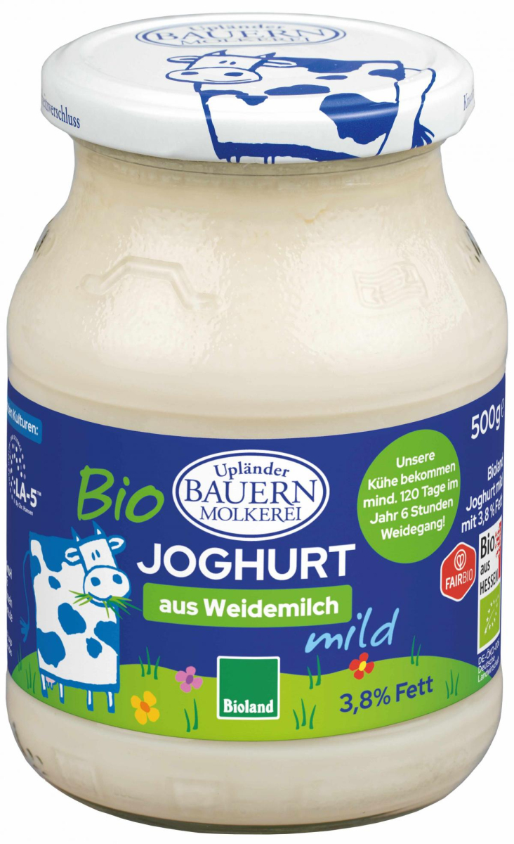 Upländer Naturjoghurt mild 3,7% Fett