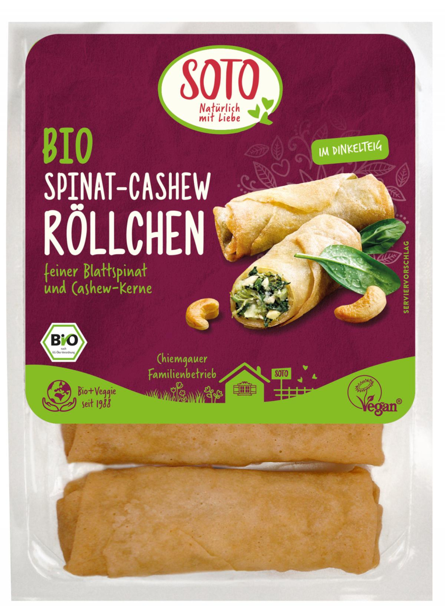 Spinat Cashew Röllchen