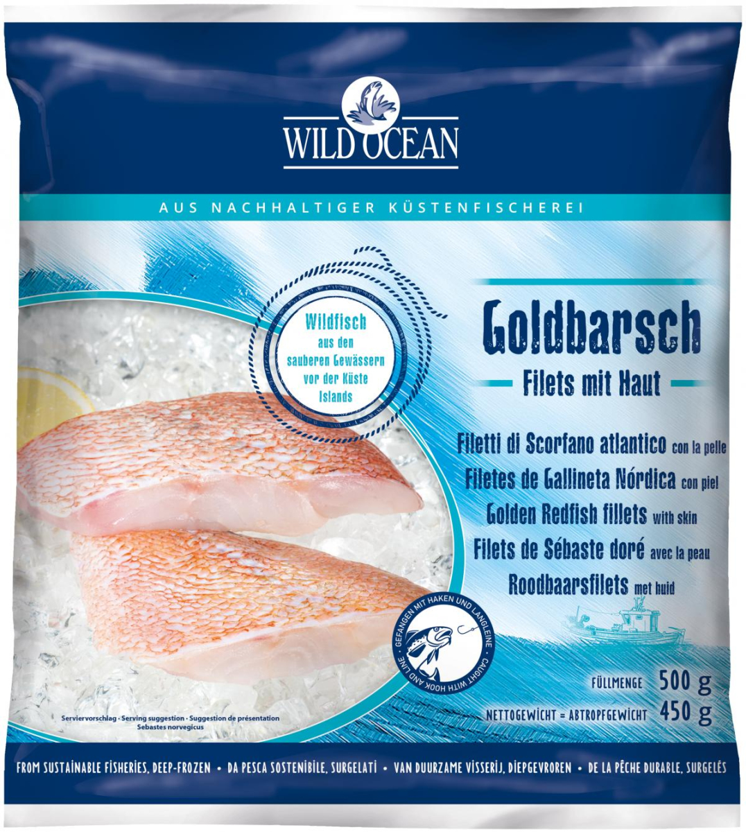Goldbarsch Filets Wildfang (tiefgekühlt)