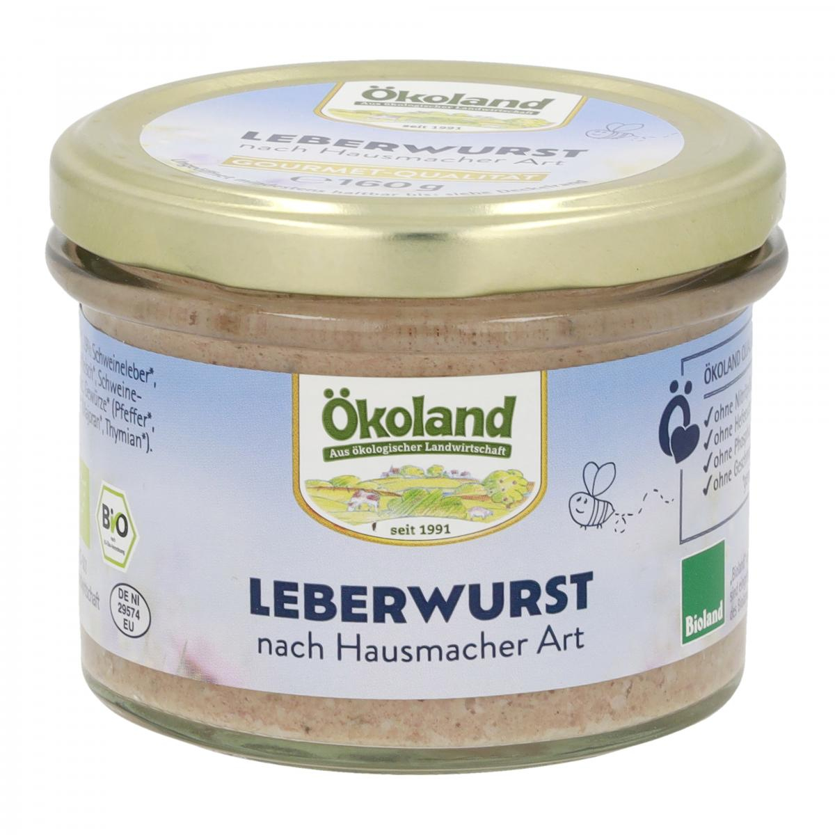 Leberwurst Hausmacher Art Glas
