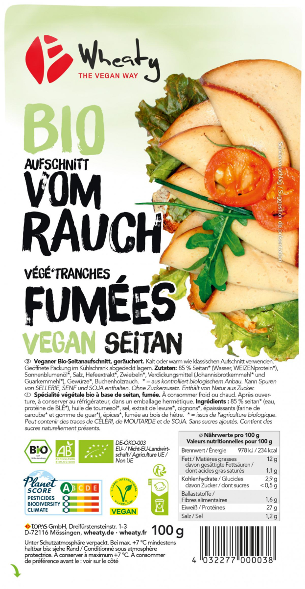 Veganer Aufschnitt vom Rauch