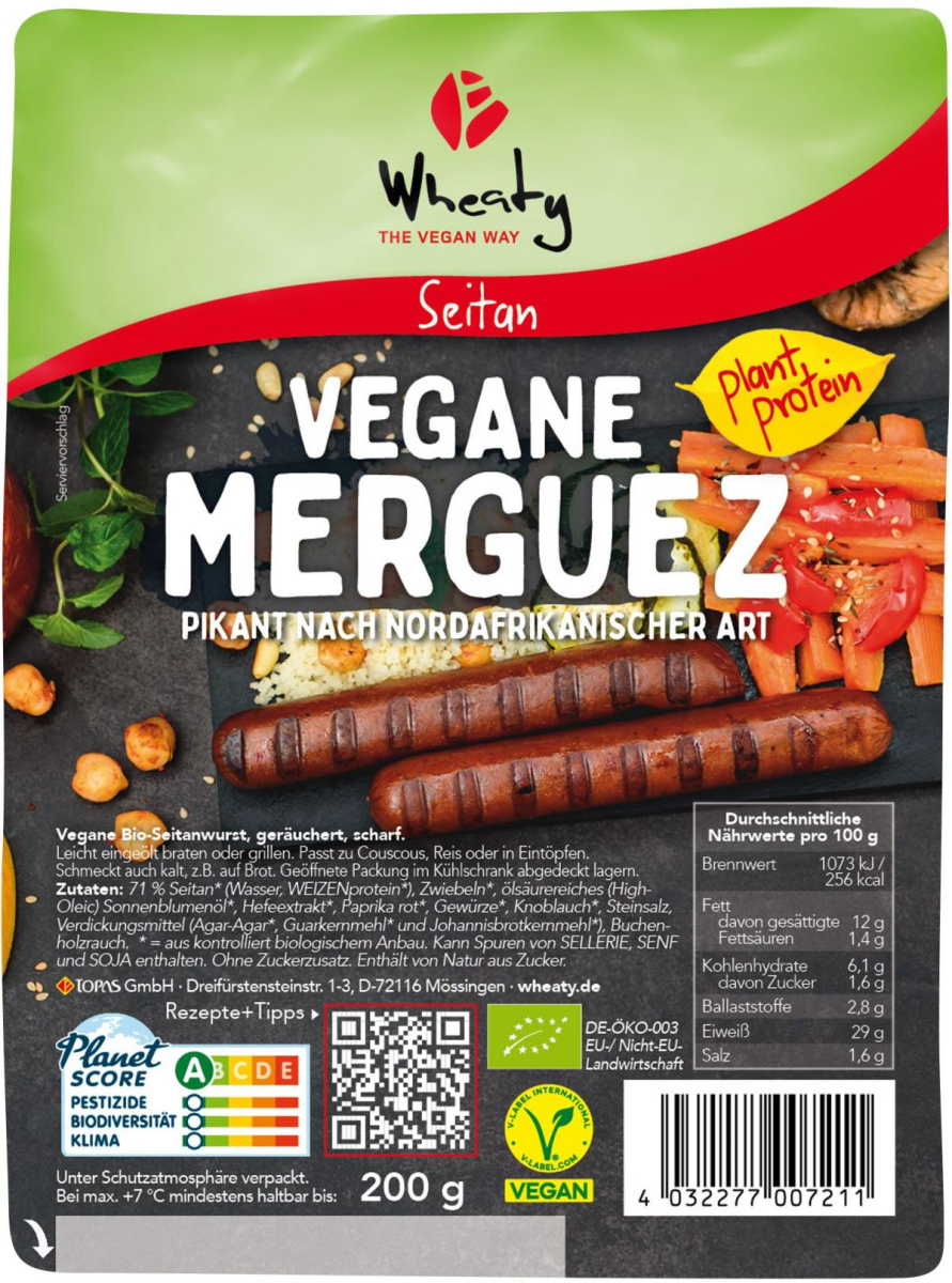 Veganwurst Merguez