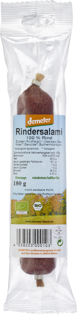 Demeter Rindersalami (180g)
