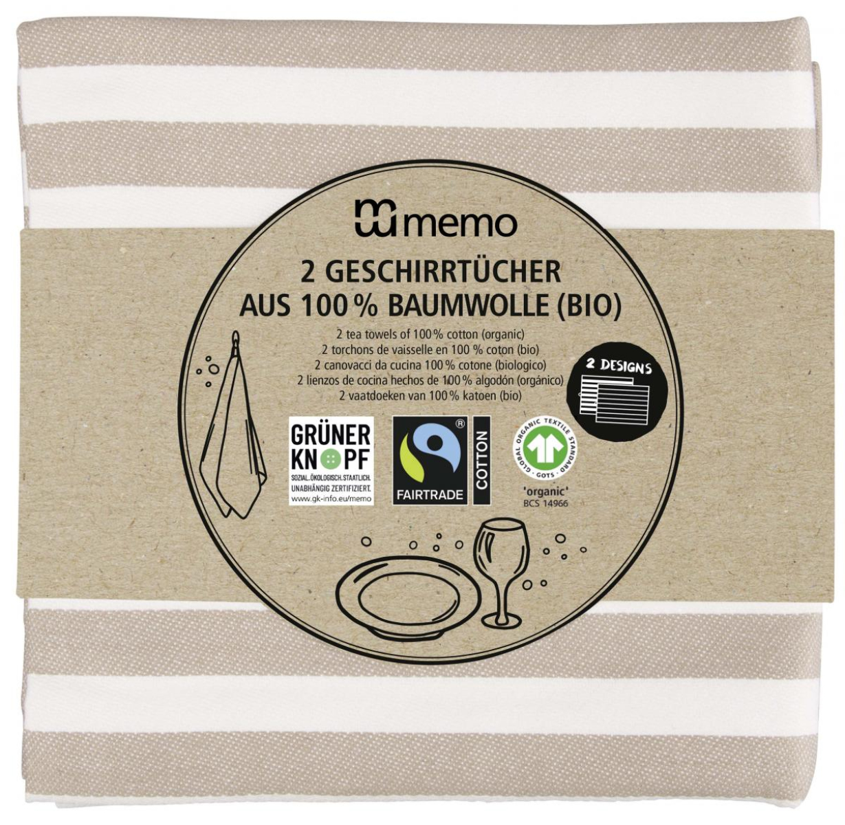 Ef_memo Geschirrtücher 2 Stück