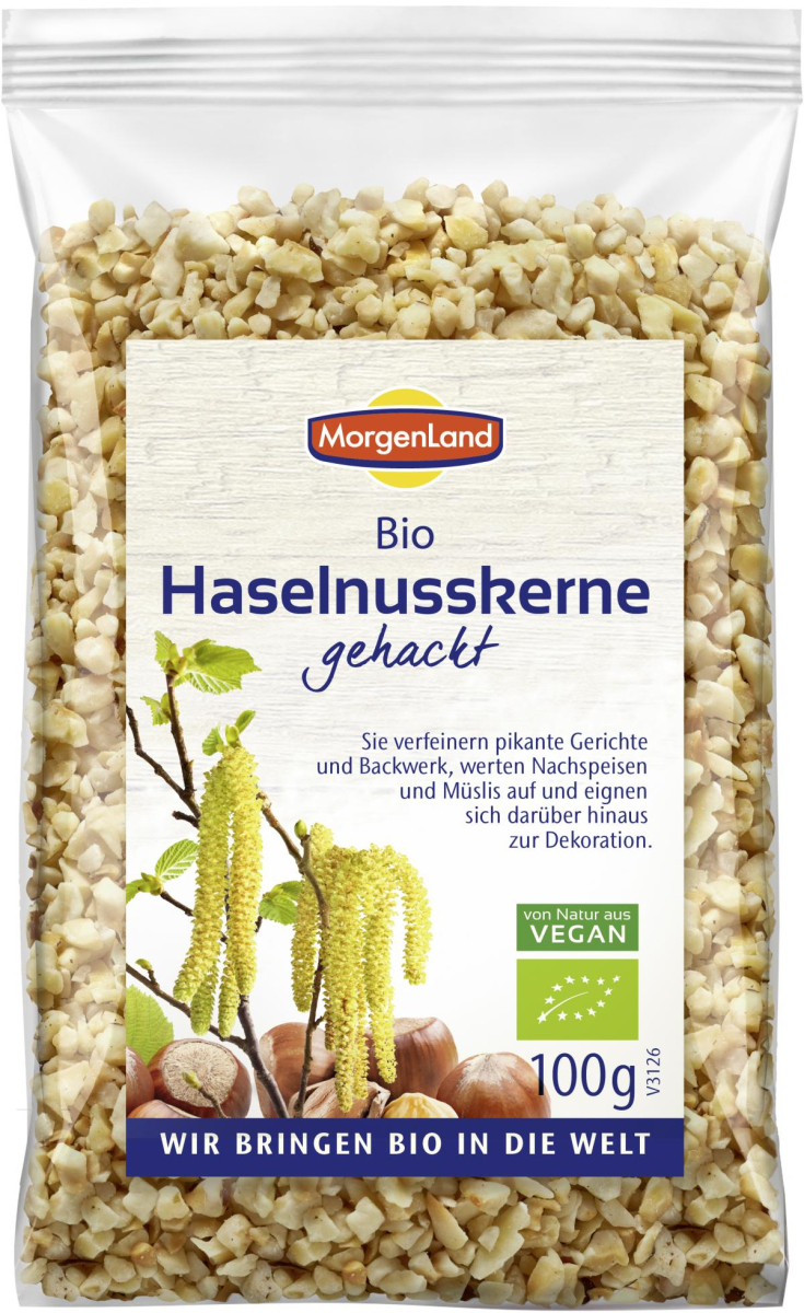 Haselnusskerne gehackt