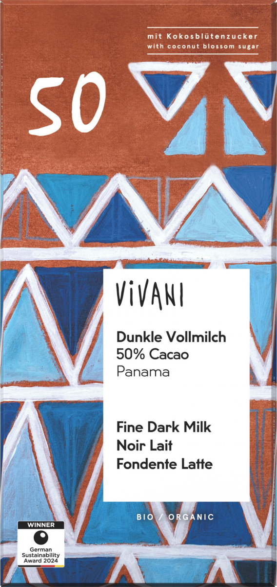 Dunkle Vollmilch 50% Cacao