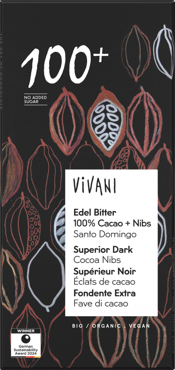 Edel Bitter 100% mit Nibs