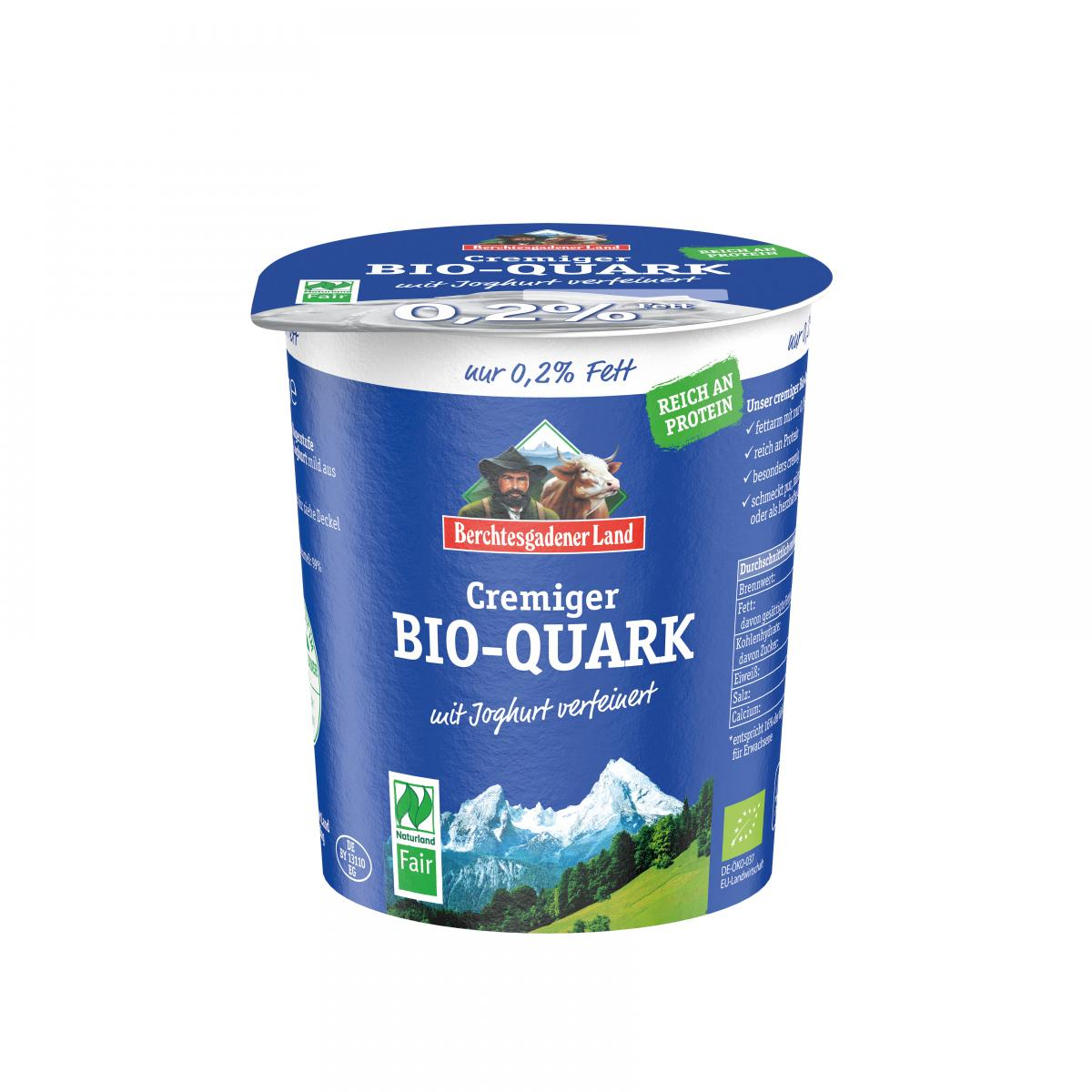 Cremiger Bio-Quark (0,2% Fett)