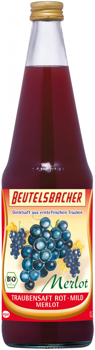 Traubensaft rot Merlot 700 ml