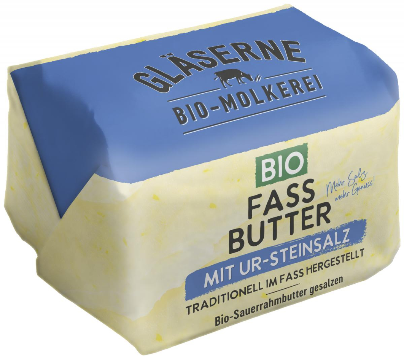 Butter aus Sauerrahm (Fassbutter gesalzen, Gläserne Molkerei)