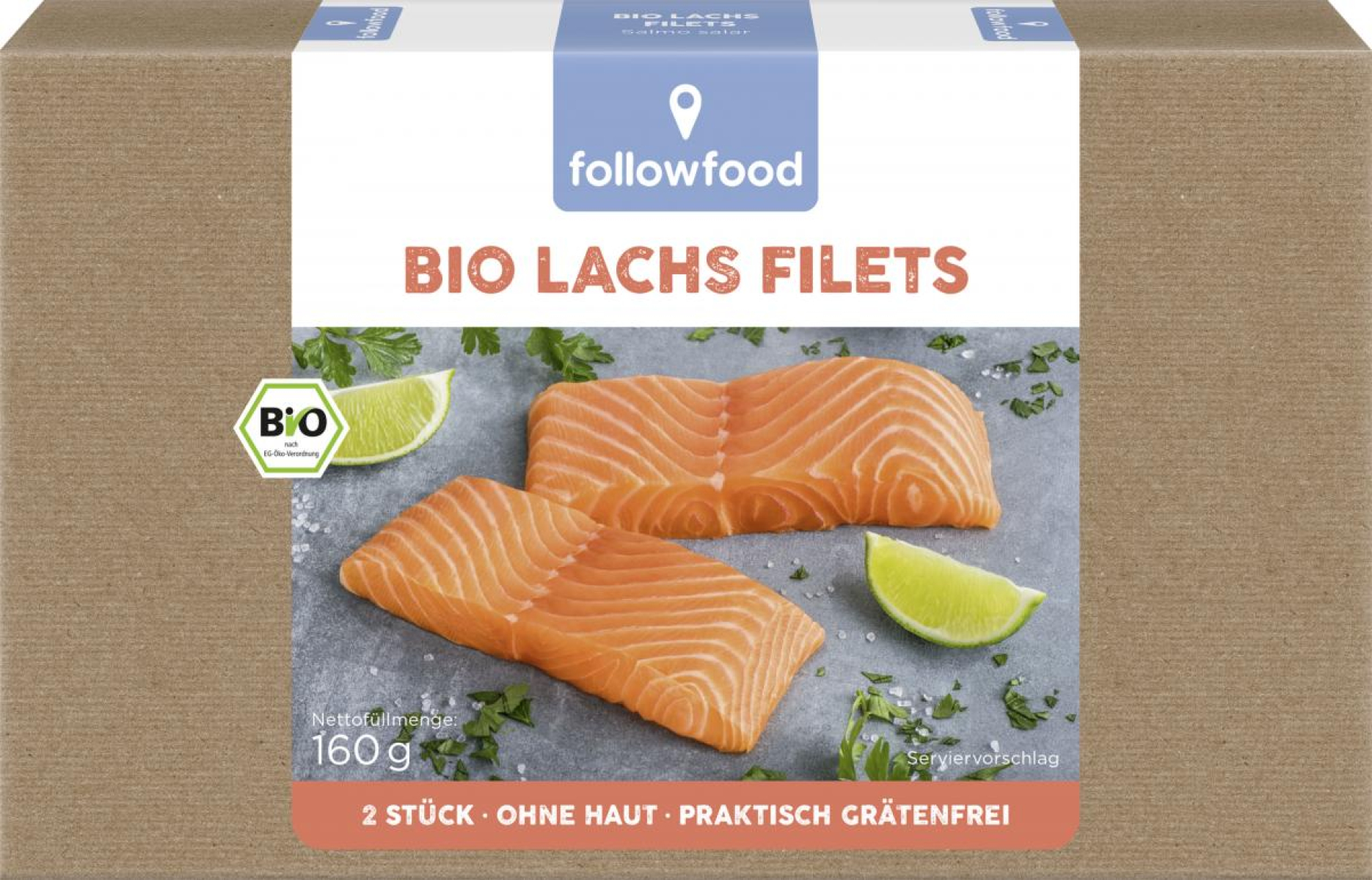 Bio Lachs Filets (tiefgekühlt)