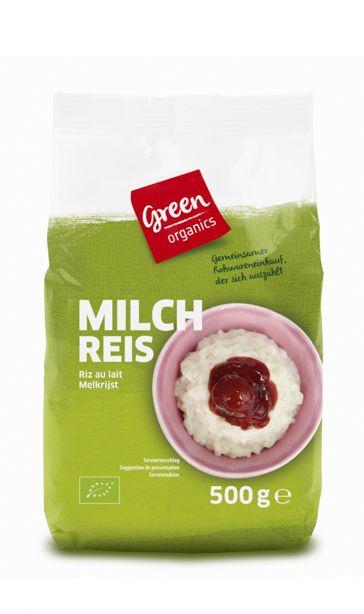 green Milchreis, weiß