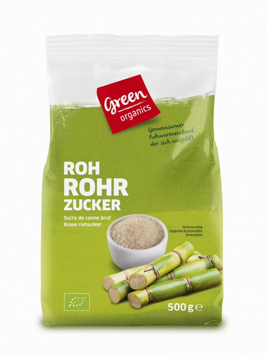 green Roh-Rohrzucker klein