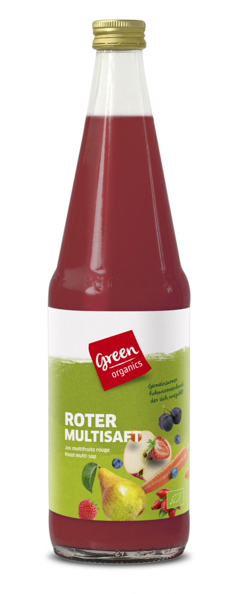 green Mehrfrucht Saft, rot