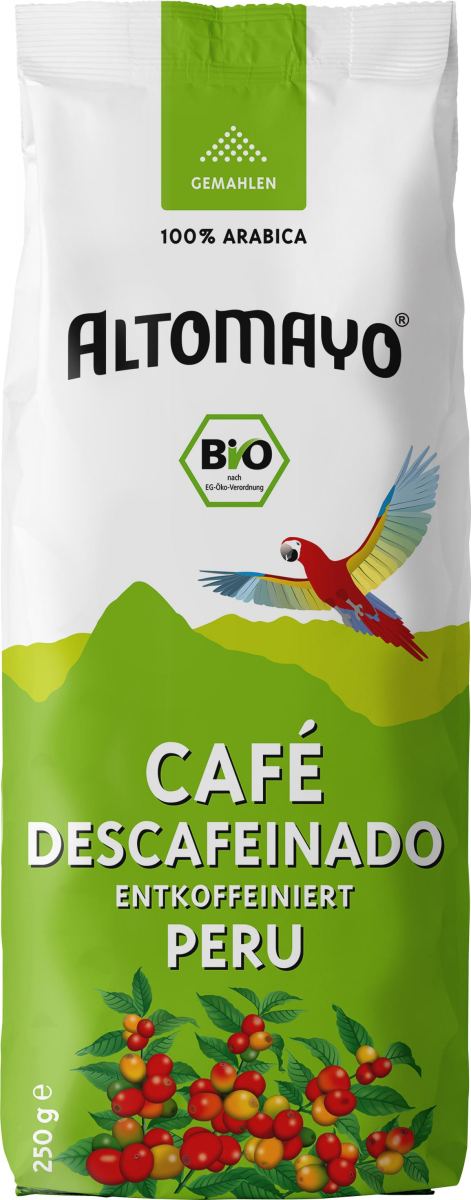 Bio-Kaffee, entkoffeiniert