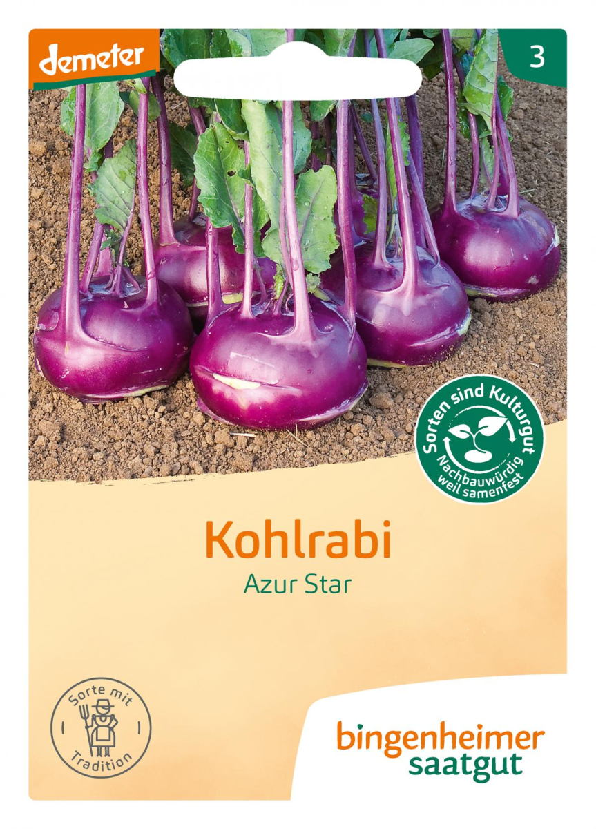 Kohlrabi Azur Star, Bingenheimer Saatgut