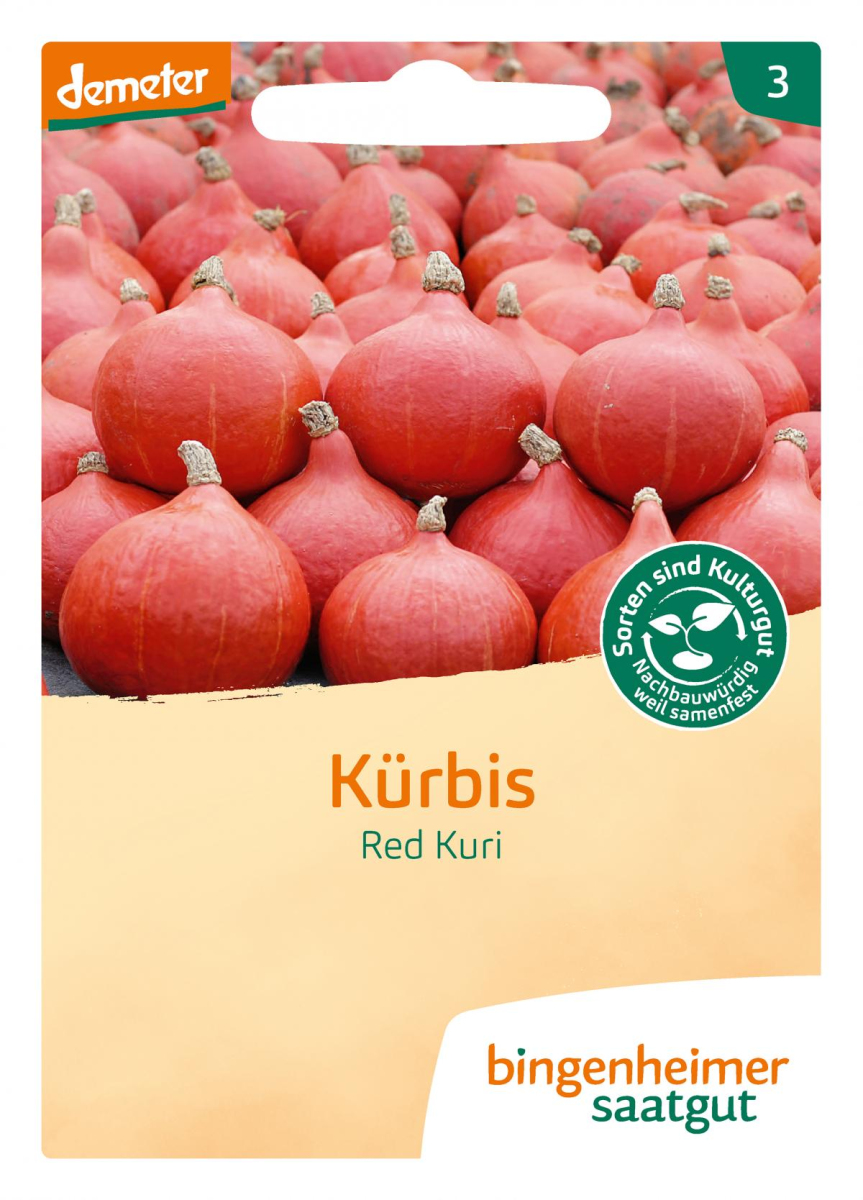 Hokkaidokürbis Red Kuri, Bingenheimer Saatgut