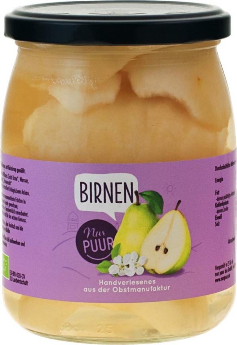 Birnen, halbe Frucht