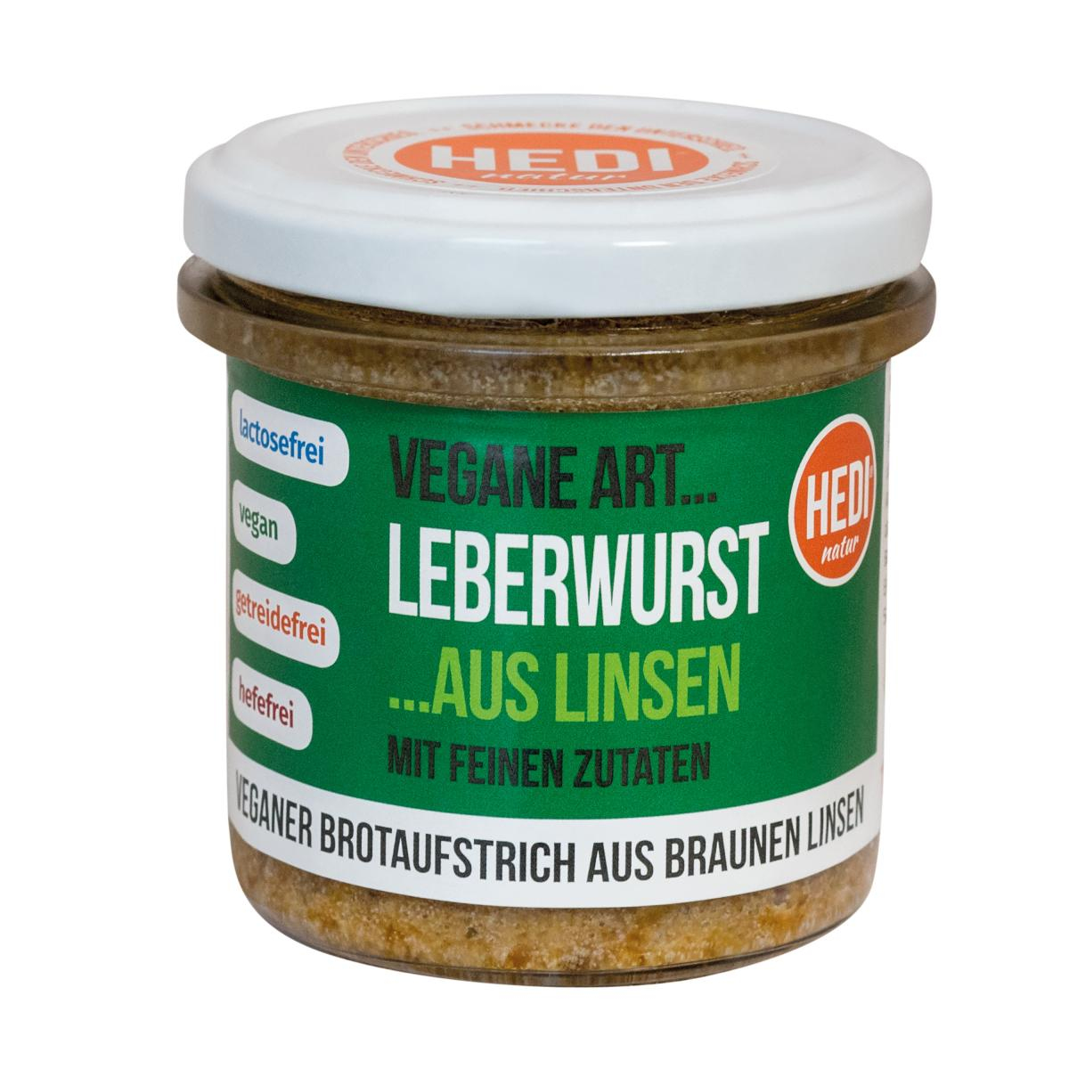 Leberwurst mit feinen Zutaten (vegan)