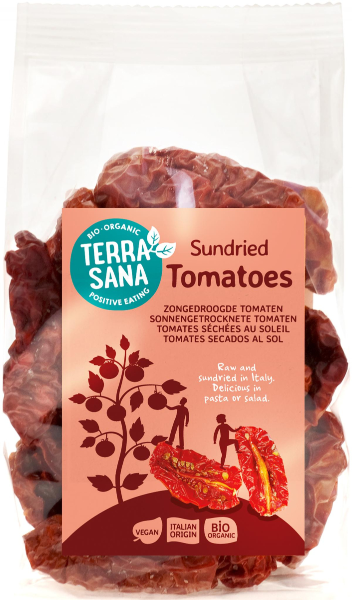 Getrocknete Tomaten in der Tüte