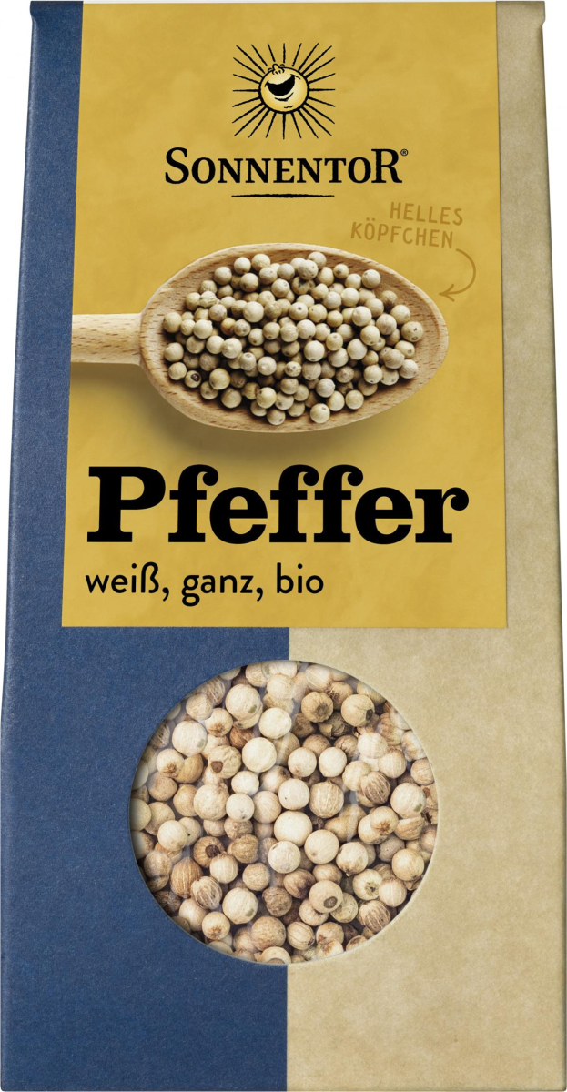 Pfeffer weiß, ganz