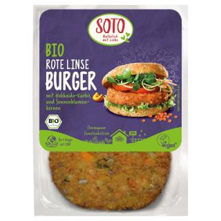 Burger Gemüse rote Linse