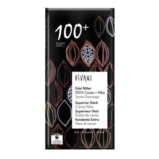 Edel Bitter 100% Cacao + Nibs 80 g