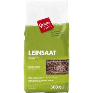 green Leinsaat braun