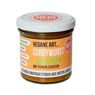 Currywurst mit feinen Zutaten (vegan)
