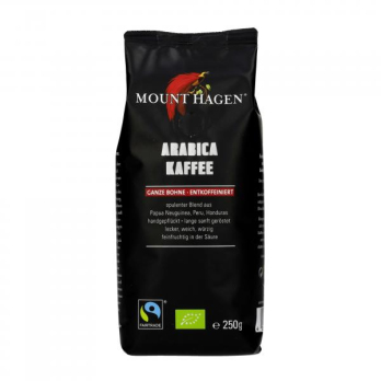 Röstkaffee, ganze Bohne, entkoffeiniert