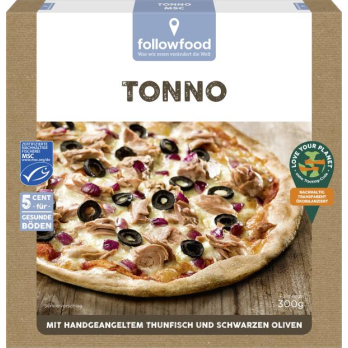 Pizza Tonno mit milden Oliven