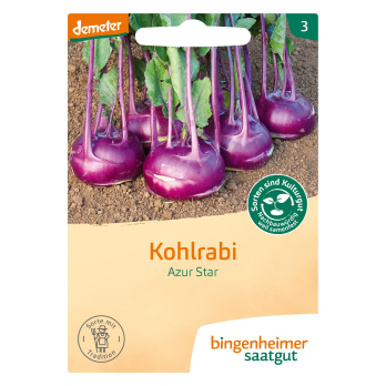 Kohlrabi Azur Star, Bingenheimer Saatgut