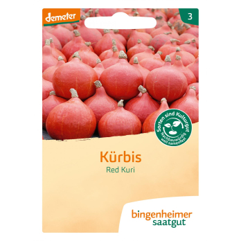 Hokkaidokürbis Red Kuri, Bingenheimer Saatgut