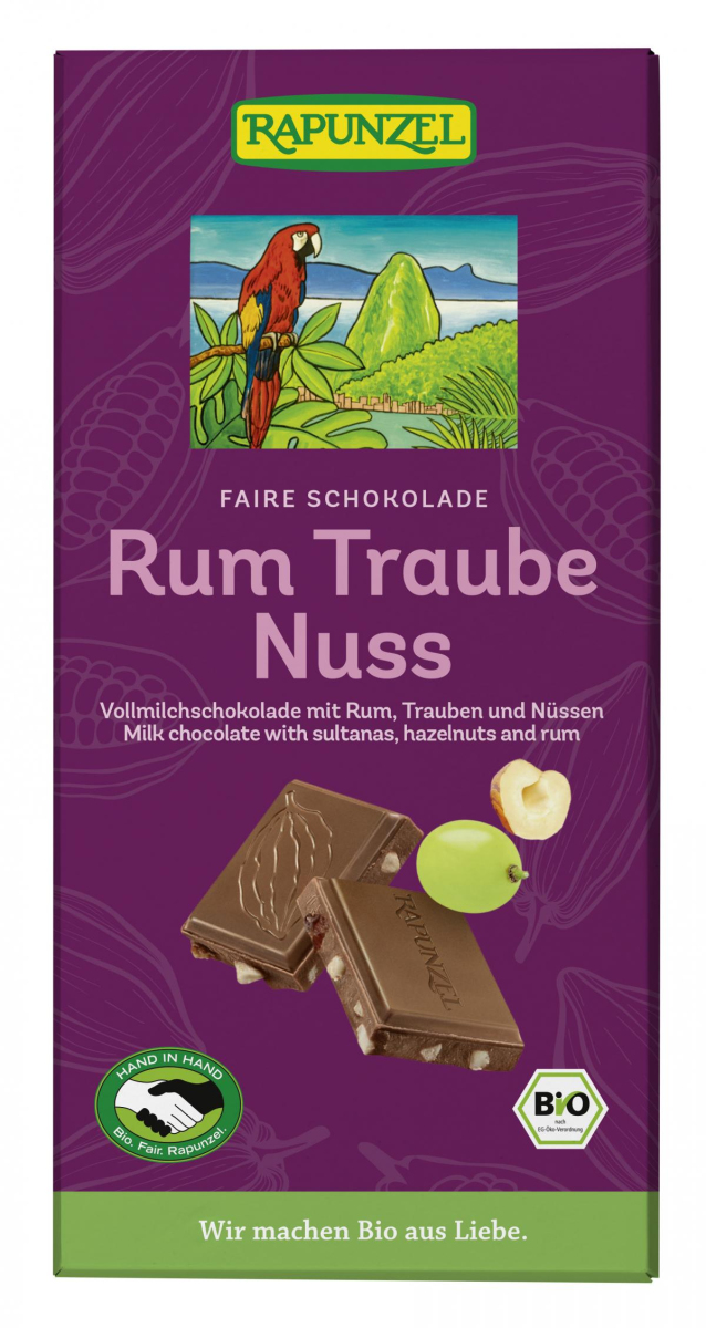 Schokolade, Rum-Trauben-Nuß
